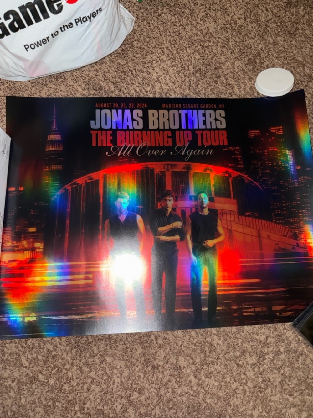 Jonas Brothers Madison Square Garden Poster